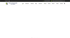 Desktop Screenshot of camaraempresarialdegrecia.com