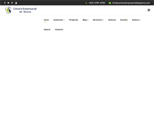 Tablet Screenshot of camaraempresarialdegrecia.com